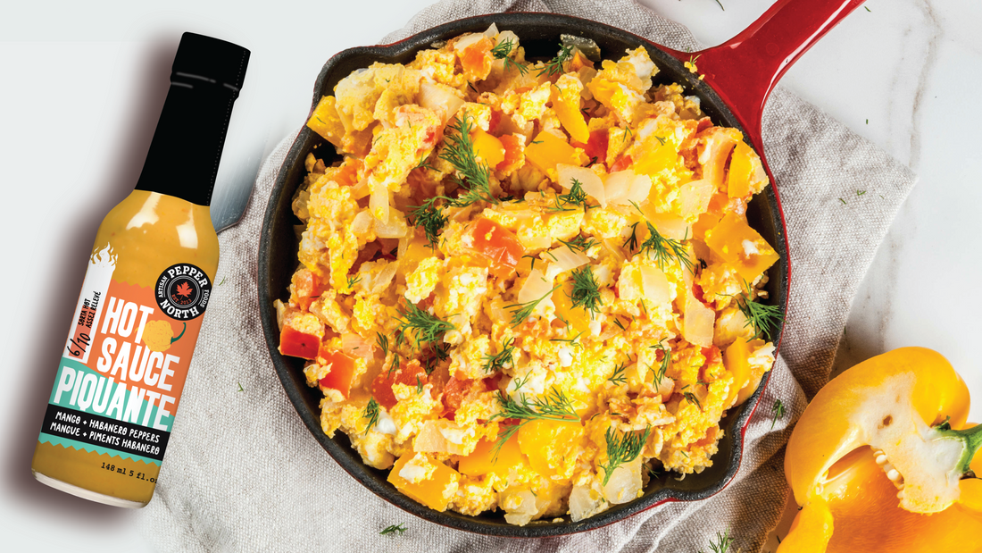 Spicy Mango Scrambled Eggs