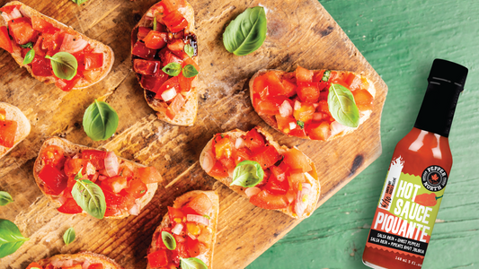 Spicy Salsa Roja Bruschetta