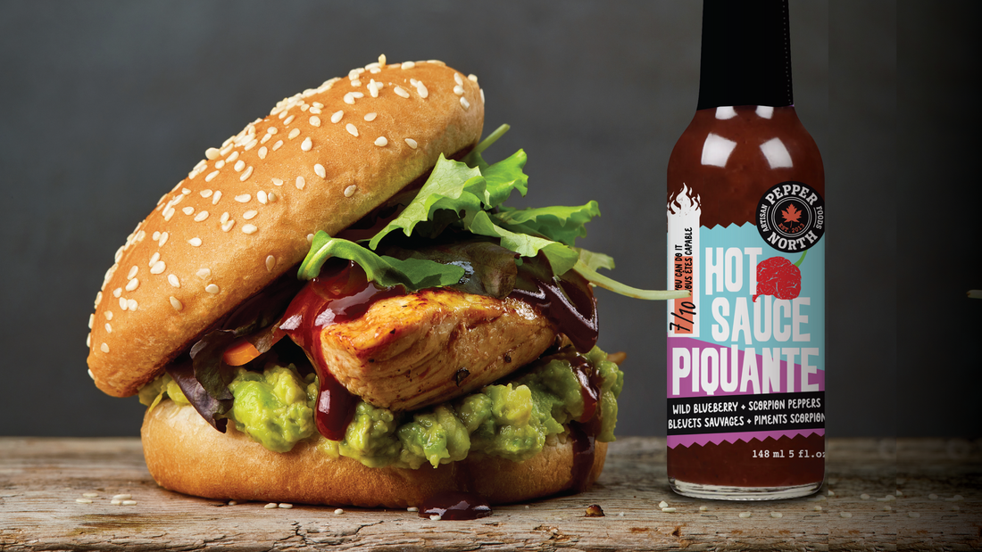 Spicy Blueberry Chicken Burger