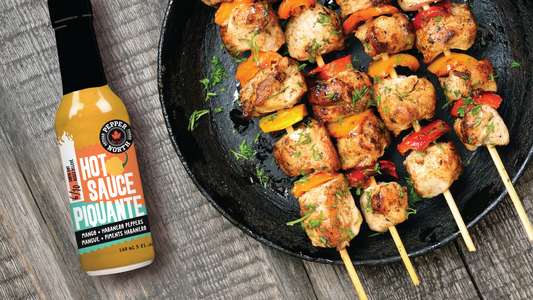 Spicy Mango Chicken Skewers