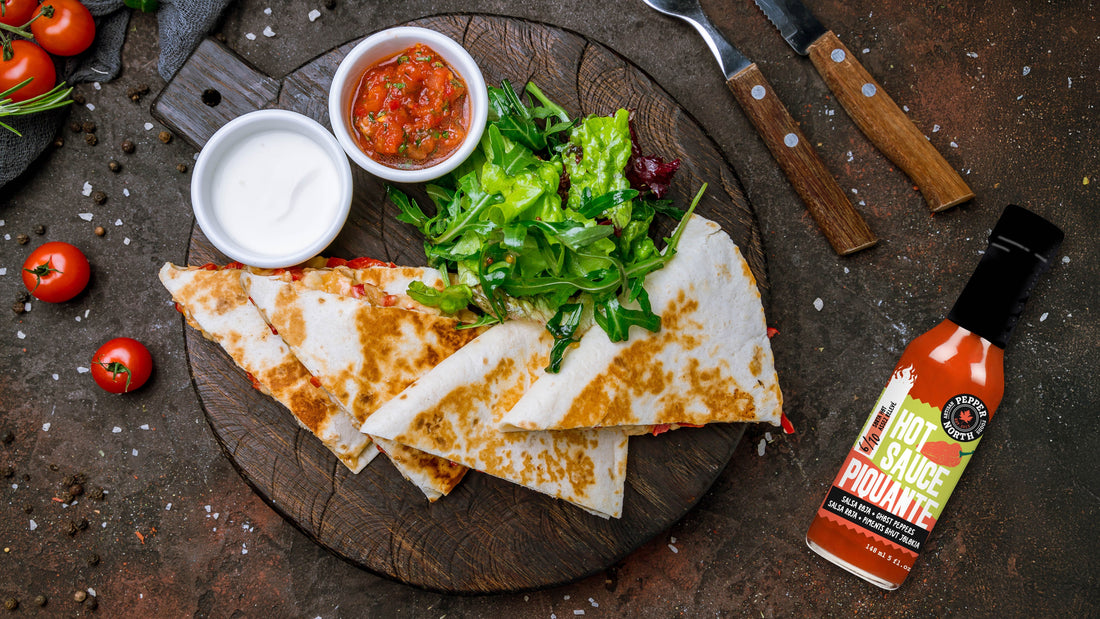SPICY SALSA ROJA QUESADILLAS