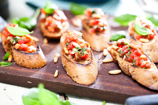 Spicy Salsa Roja Bruschetta