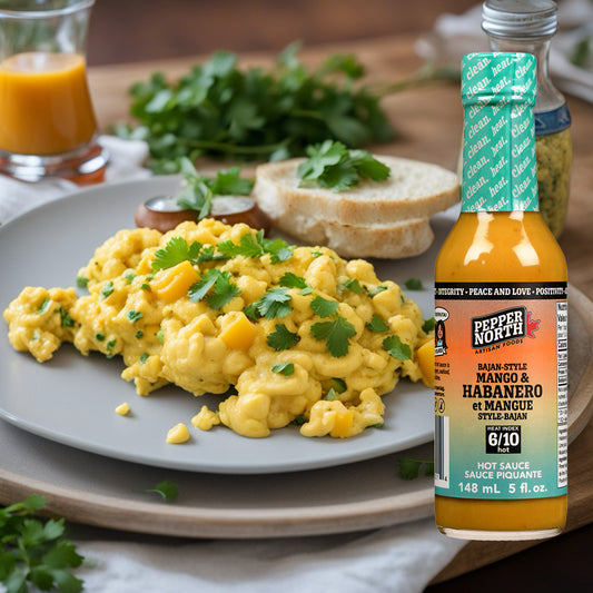 Spicy Mango Scrambled Eggs