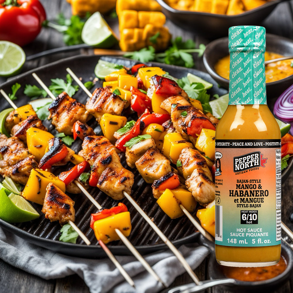 Spicy Mango Chicken Skewers