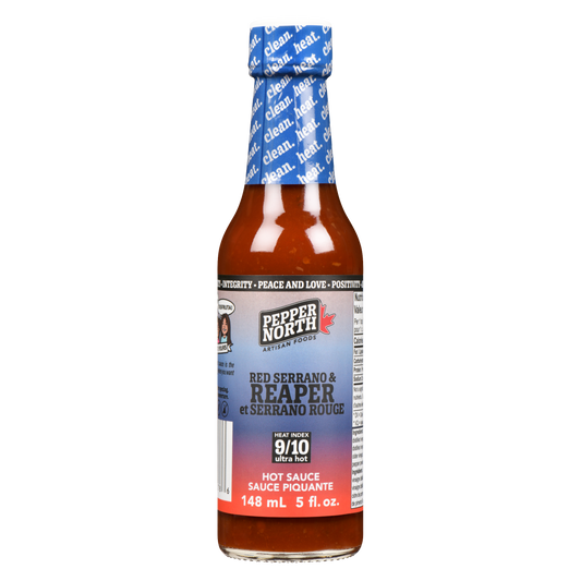 Red Serrano & Reaper hot sauce